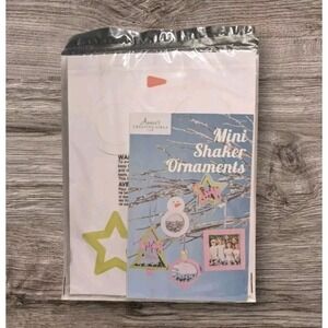 NIP Christmas Ornaments Craft Kit Annies Creative Girls Club Shaker Mini ACG2551